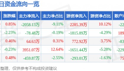 股票行情快报：春秋航空（601021）2月12日主力资金净卖出2058.13万元