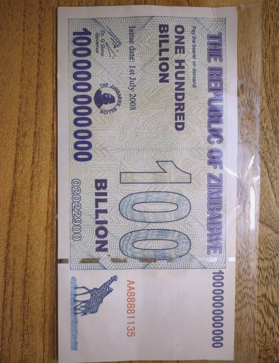 巴布韦币(10万津巴布韦币)